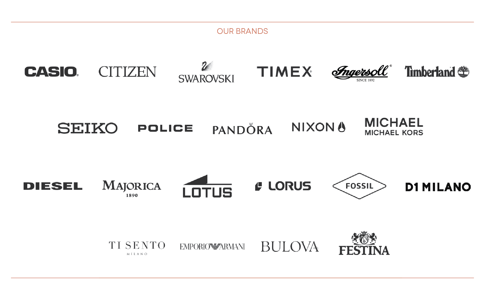 Nossas marcas